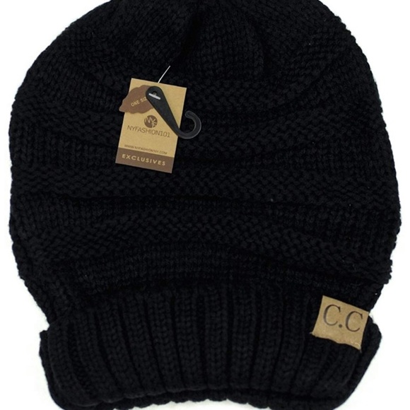 ? Black Woman’s Slouch Beenie hat *NWT* ? main image 6